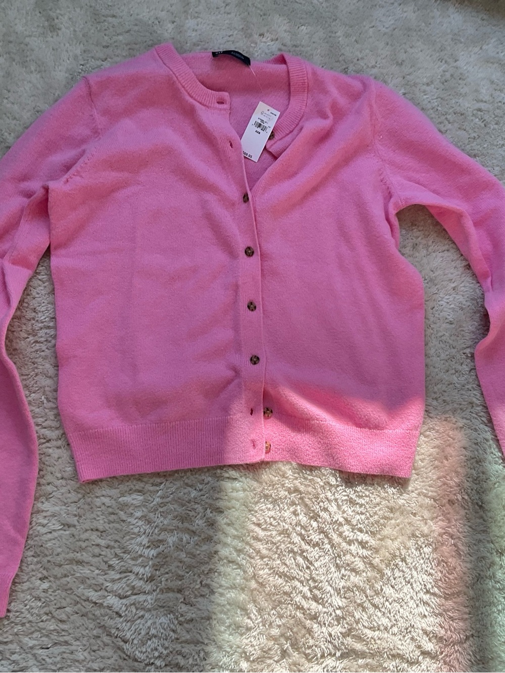 GAP Women's Pink Knit Crewneck Sweater